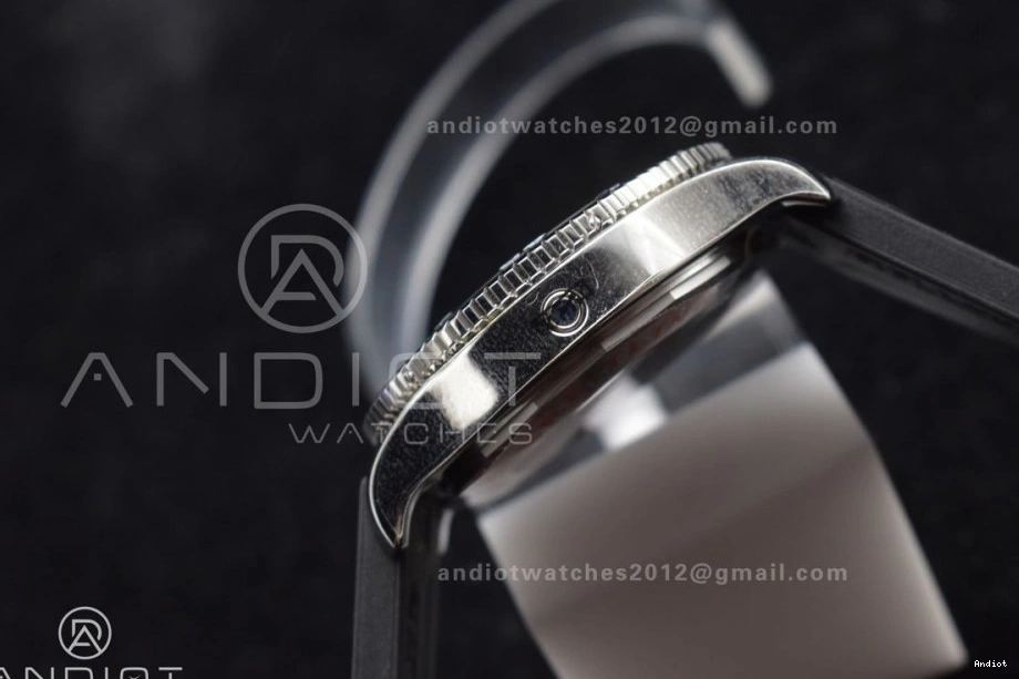 Edition Best 1:1 Dial Superocean 478 Black Bezel Resilient Strap A 44 TF Orange On Rubber Automatic Black 0814